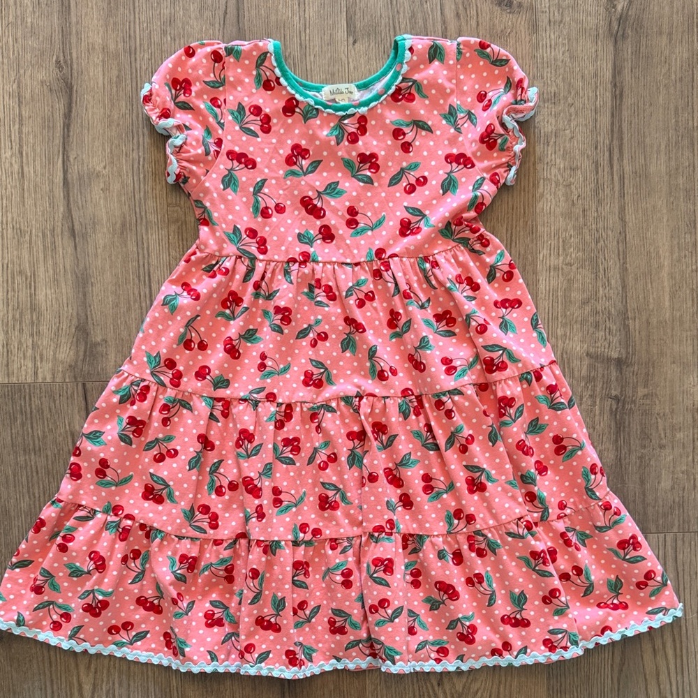 Matilda Jane Pink Cherry Print Dress